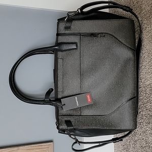 Tumi Stanton Kiran Tote, Black and Earl Grey